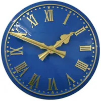 Southport Outdoor Clock Service blue dial
